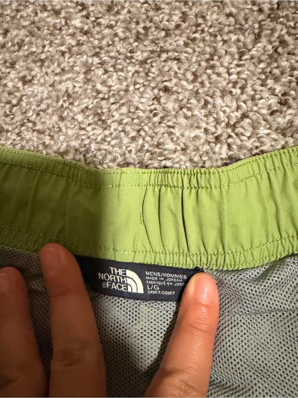 The North Face Men's Bright Lime Athletic Shorts